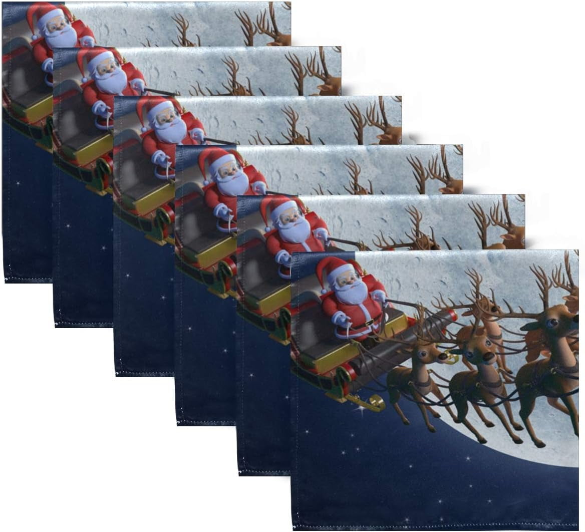 SANTA SLEIGH CLOTH NAPKIN SET main image 0