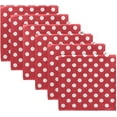 thumbnail image 1 of GZHJMY Set of 6 Retro Vintage Red Polka Dot Cloth Napkins Washable Polyester Dinner Napkins 20"X20" for Dining Table Wedding Party Fall Holidays, 1 of 7