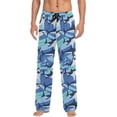 thumbnail image 1 of GZHJMY Shark Pajama Pants for Men, Lounge Pants Lightweight Men Pajama Bottoms with Drawstring Pockets, Christmas New Year Birthday Gifts, XX-Large, 1 of 6