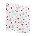 thumbnail image 1 of GZHJMY Silhouettes seamless pattern with cute forest and hearts, Bath Shower Towels Set of 2 for Bathroom -Soft Microfiber Hand Towel Absorbent Soft Decorative Face Towel for Kids 30 x 15 inch, 1 of 6