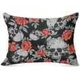 thumbnail image 1 of GZHJMY Skull Standard Pillowcase Super Soft Cozy Plush Pillow Case with Zipper for Sofa Bed Couch, 20 x 26 Inch, 1 of 7
