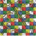 thumbnail image 1 of GZHJMY Snakes and Ladders Board Game Pattern Cloth Napkins, Set of 1 20 x 20 Inch Soft & Comfortable Polyester Dinner Napkin for Family, Restaurant, Parties, 1 of 4