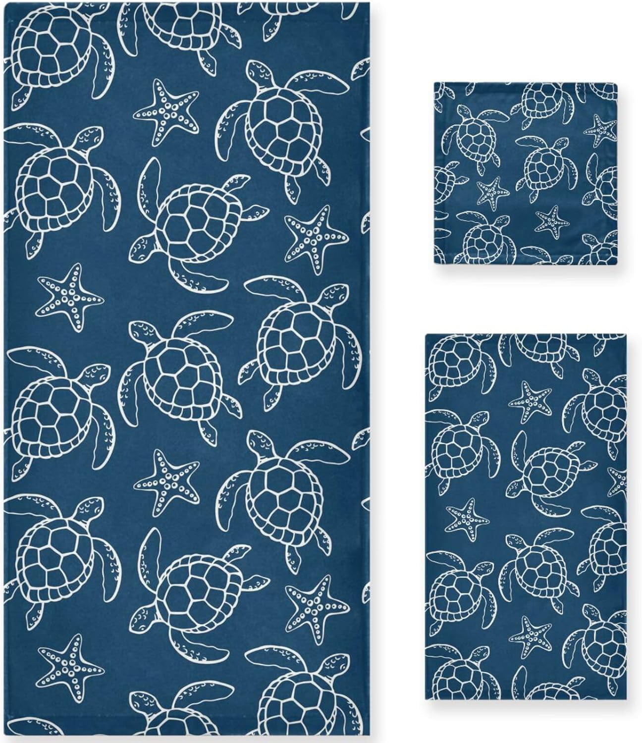Kids Green Sea Turtles Towel