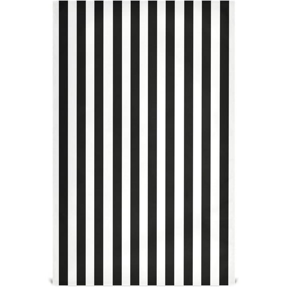GZHJMY Soft Absorbent Reusable Kitchen Towels, Set of 6|28x18 in, Black White Stripes Pattern Dining Kitchen Living Room Tea Towels Dish Towels Decorative Towels