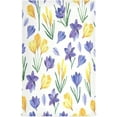 thumbnail image 1 of GZHJMY Soft Absorbent Reusable Kitchen Towels, Set of 6|28x18 in, Watercolor Crocuses Dining Kitchen Living Room Tea Towels Dish Towels Decorative Towels, 1 of 7
