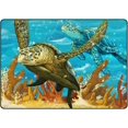 thumbnail image 1 of GZHJMY Soft Kids Rug Big Sea Turtles Area Rug Children Non Skid Animal Area Rug for Playroom & Nursery - 72x48 inch Carpet Runner, 1 of 6