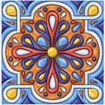 thumbnail image 1 of GZHJMY Soft Reusable Satin Table Decorative Napkins,20x20InX4 PCSMexican Talavera,Family Dinner Wedding Banquet, Cocktail Party, Kitchen,Birthday Party, 1 of 7