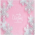 thumbnail image 1 of GZHJMY Soft Reusable Satin Table Decorative Napkins,20x20InX6 PCSPink Christmas Snowflake,Family Dinner Wedding Banquet, Cocktail Party, Kitchen,Birthday Party, 1 of 7