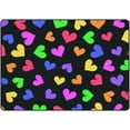 thumbnail image 1 of GZHJMY Soft Rug Large Area Rugs, Bright Colorful Hearts Comfortable Indoor Carpet, Baby Play Mat for Living Room Bedroom Nursery Decor Floor Mat 63x48inch Carpet Runner, 1 of 6