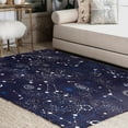 thumbnail image 1 of GZHJMY Space Galaxy Nebula Constellation Zodiac StarArea Rug Living Room Rugs - 5'3" x4 Abstract Large Soft Indoor Washable Rug Low Pile Carpet for Bedroom Dining Room Office Carpet Runner, 1 of 6