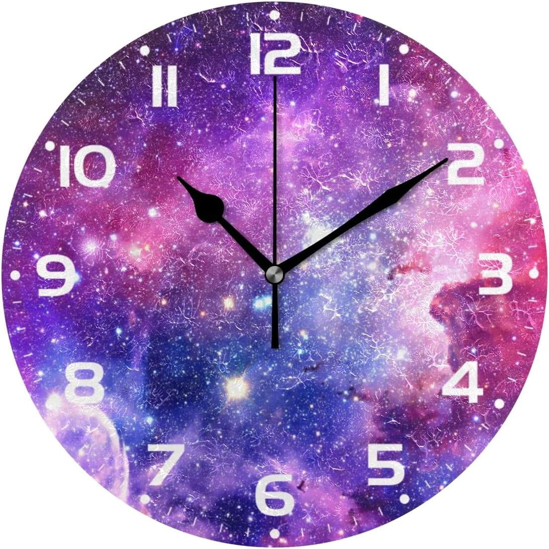 GZHJMY Space Galaxy Wall Clock, 10