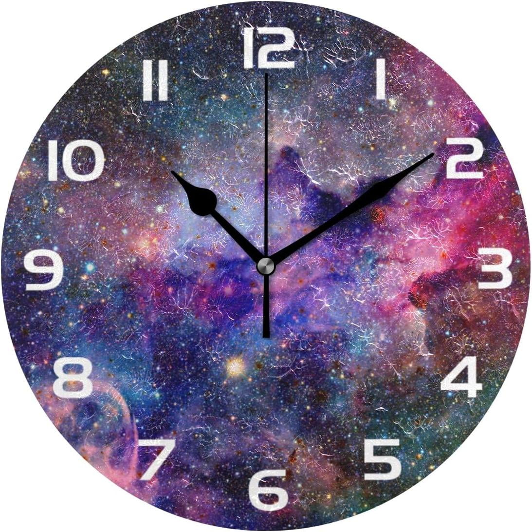 GZHJMY Space Galaxy Wall Clock, 10