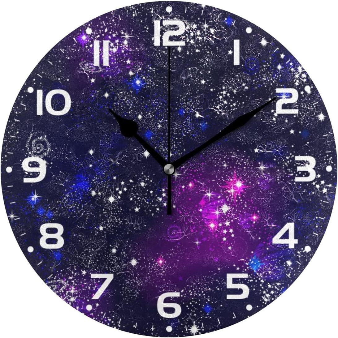 GZHJMY Space Galaxy Wall Clock, 10