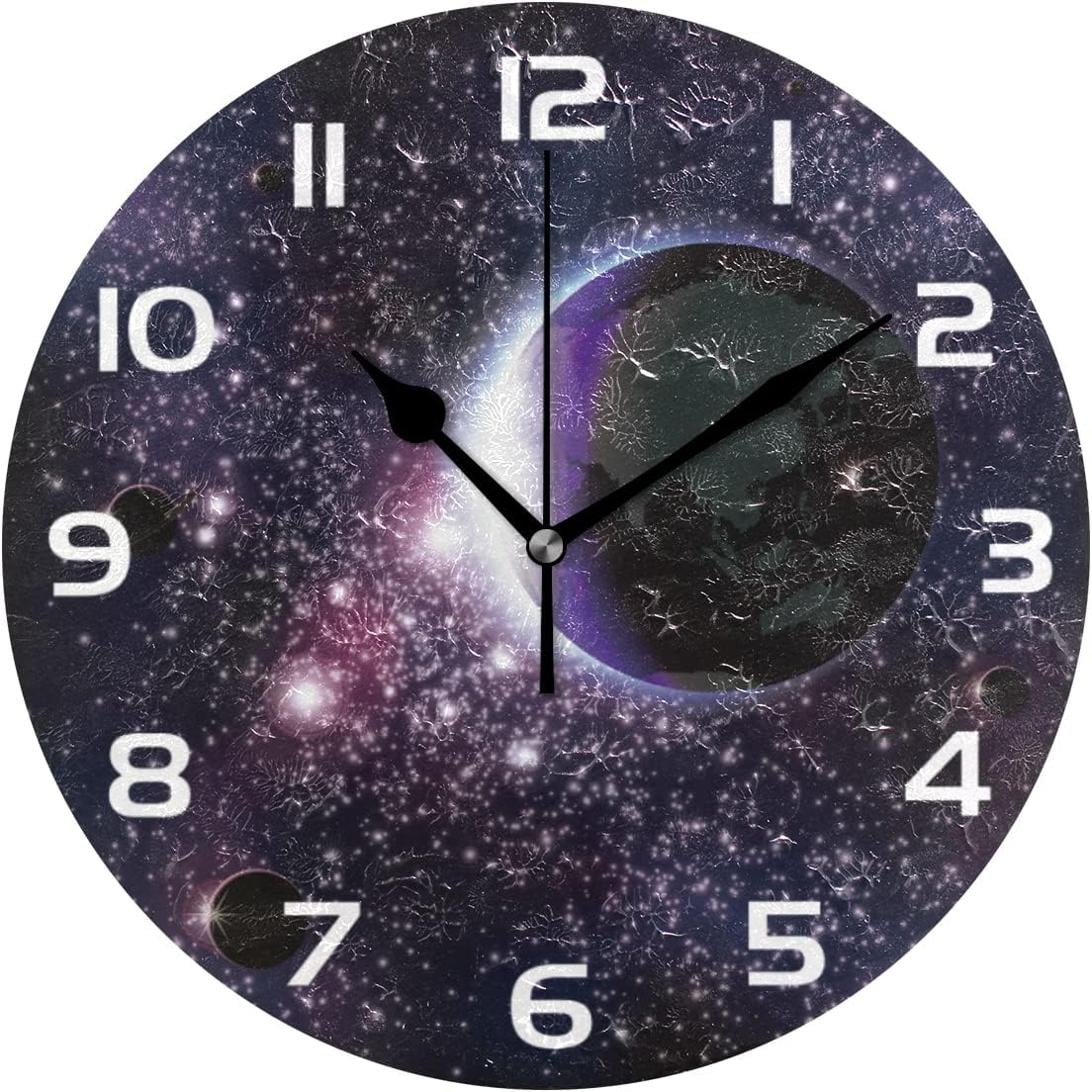 GZHJMY Space Galaxy Wall Clock, 10
