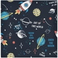 thumbnail image 1 of GZHJMY Space Rocket Cloth Napkins Set of 4, Reusable Washable Polyester Dinner Napkins for Family, Restaurant, Wedding, Party Decor 20 x 20 Inch, 1 of 7