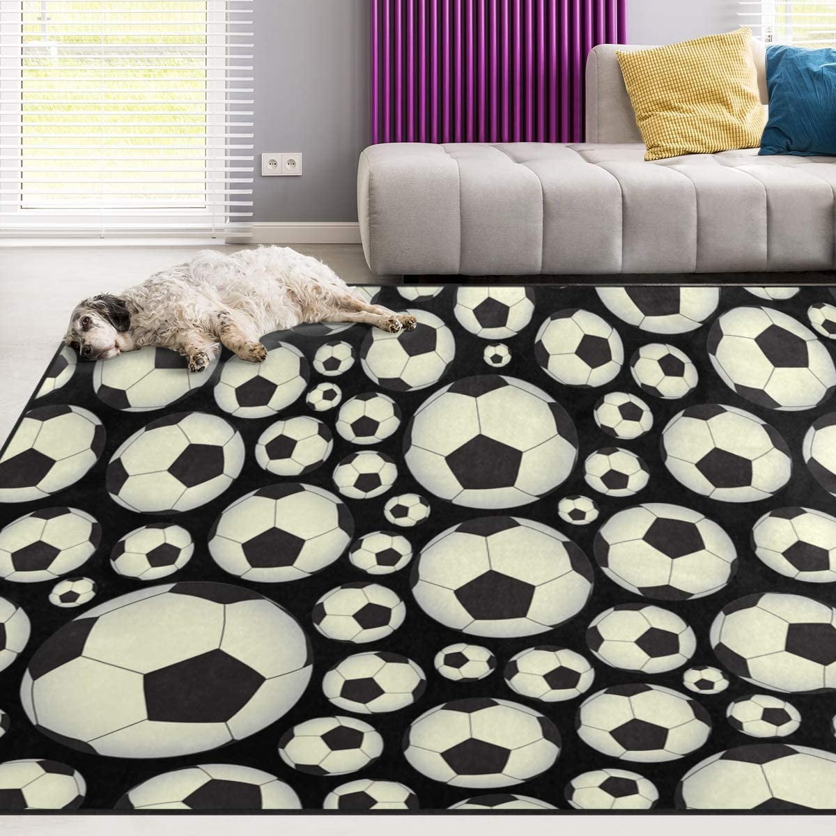 GZHJMY Sport Non Slip Area Rug for Living Dinning Room Bedroom Kitchen ...