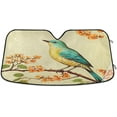 thumbnail image 1 of GZHJMY Spring Birds Car Windshield Sun Shade Foldable Sun Shield Shade for Blocks UV Rays Protector-Keeps Your Vehicle Cool for Most Sedans SUV Truck,55"x27.6", 1 of 7
