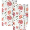 thumbnail image 1 of GZHJMY Spring Wild Flower Cotton Towels Set 2 Pcs Absorbent Hand Towel Face Towels Kitchen Towels Bath Towels for Bathroom Laundry Room Kitchen 16 x 28 Inches, 1 of 7