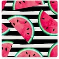 thumbnail image 1 of GZHJMY Square Drink Coasters, 1 Pcs Watercolor Paint Watermelon Pieces Absorbent Ceramic Coffee Coasters for Drinks with Cork Base Housewarming Gift for Home Decor, 1 of 6