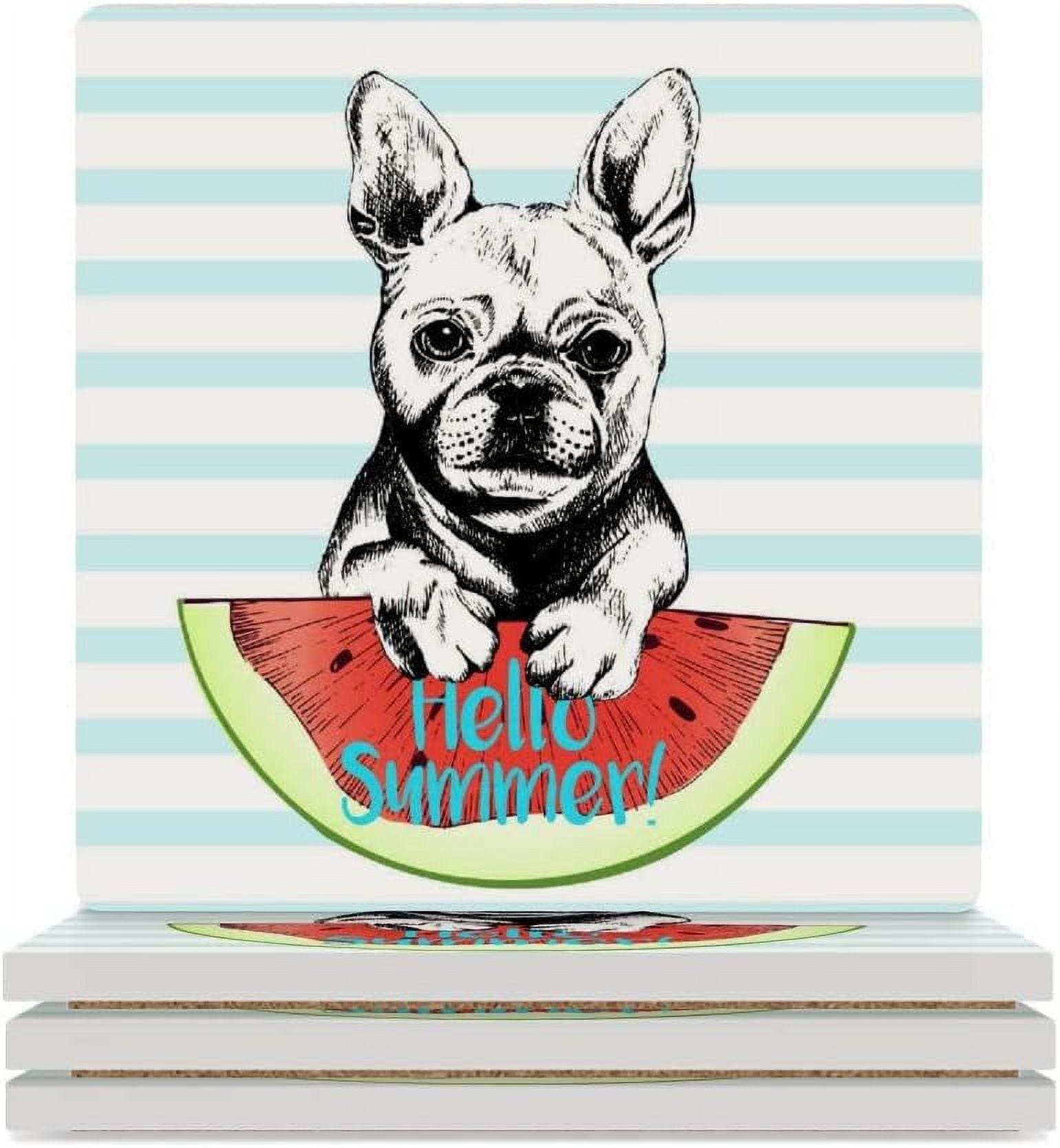 Beware Pazzo Bulldog Francese Uomo Lino Copricuscino