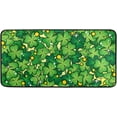 thumbnail image 1 of GZHJMY St. Patrick's Day Clover Kitchen Rug Anti Fatigue Soft Non-Slip Bath Rug Comfort Standing Mat for Kitchen, Entryway, Bedroom, Front Door, Home Decor, 39 x 20 Inch, 1 of 7