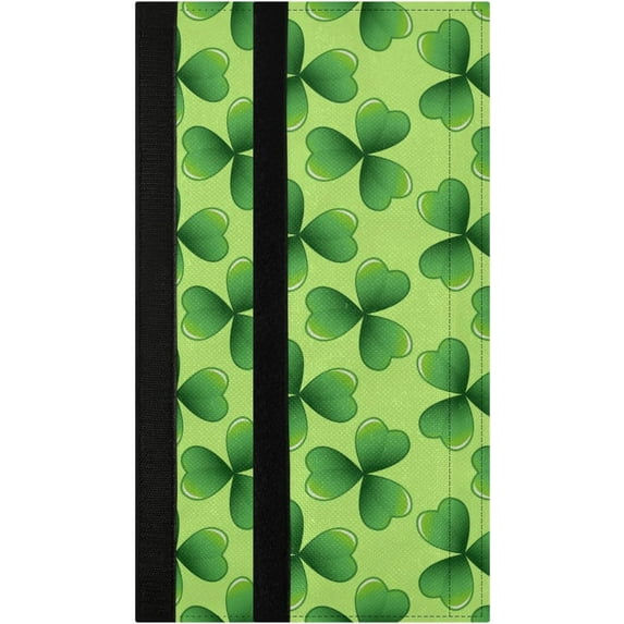 GZHJMY St. Patrick's Day Clover Refrigerator Door Handle Covers Set of 2, Keep Off Fingerprints Kitchen Appliance Fridge Microwave Dishwasher Door Handle Protector Covers