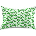 thumbnail image 1 of GZHJMY St. Patrick's Day Clover Satin Pillowcase, Soft Breathable Silk Pillow Case with Envelope Closure for Hair and Skin, Standard Size 26 x 20 Inch Home Decor, 1 of 7