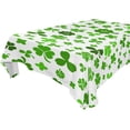thumbnail image 1 of GZHJMY St. Patrick's Day Clover Tablecloth, Rectangle Waterproof Washable Polyester Table Cover for Picnic Dinner Holiday Party Decor, 60 x 60 Inch, 1 of 7
