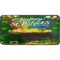 thumbnail image 1 of GZHJMY St.Patrick's Day Kitchen Rugs and Mats,Happy St Non Slip Washable Cushioned Carpets Polyester AntiFatigue Comfort Porch Floor Mat Doormate, 39"x 20", 1 of 7