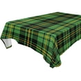 thumbnail image 1 of GZHJMY St. Patrick's Day Plaid Tablecloth, Rectangle Waterproof Washable Polyester Table Cover for Picnic Dinner Holiday Party Decor, 54 x 54 Inch, 1 of 7