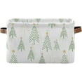 thumbnail image 1 of GZHJMY Storage Basket Cartoon Christmas Tree Foldable Canvas Laundry Baskets Bin Waterproof Inner Layer with Sturdy Handles for Toy Nursery Blanket Clothes 1 Pack, 1 of 7