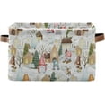 thumbnail image 1 of GZHJMY Storage Basket Cartoon Gnomes Christmas Foldable Canvas Laundry Baskets Bin Waterproof Inner Layer with Sturdy Handles for Toy Nursery Blanket Clothes 2 Pack, 1 of 7