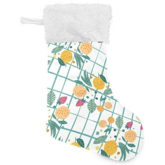GZHJMY Strawberry Christmas Stocking, Personalized Large Candy Stocking Hanging Gift, Xmas Stockings Decoration for Family Holiday Party Ornaments Decor Fireplace