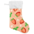 thumbnail image 1 of GZHJMY Strawberry Christmas Stocking, Personalized Large Candy Stocking Hanging Gift, Xmas Stockings Decoration for Family Holiday Party Ornaments Decor Fireplace, 1 of 7