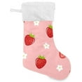 thumbnail image 1 of GZHJMY Strawberry Christmas Stocking, Personalized Large Candy Stocking Hanging Gift, Xmas Stockings Decoration for Family Holiday Party Ornaments Decor Fireplace, 1 of 7