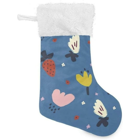 GZHJMY Strawberry Christmas Stocking, Personalized Large Candy Stocking Hanging Gift, Xmas Stockings Decoration for Family Holiday Party Ornaments Decor Fireplace