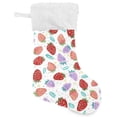thumbnail image 1 of GZHJMY Strawberry Christmas Stocking, Personalized Large Candy Stocking Hanging Gift, Xmas Stockings Decoration for Family Holiday Party Ornaments Decor Fireplace, 1 of 7