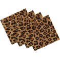 thumbnail image 1 of GZHJMY Stylish Leopard Skin Print Cloth Napkins, Set of 4 20 x 20 Inch Soft & Comfortable Polyester Dinner Napkin for Family, Restaurant, Weddings, Parties, 1 of 4