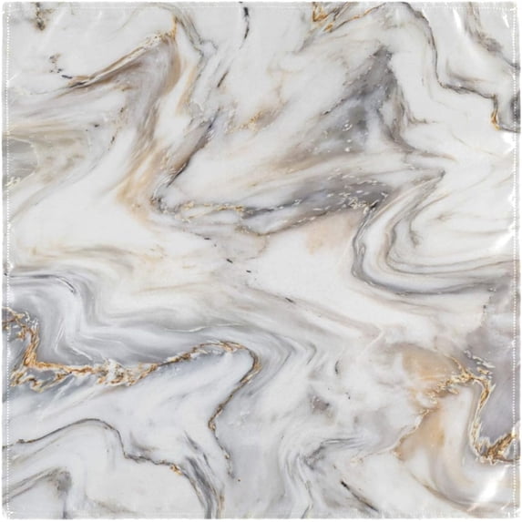 GZHJMY Stylish Marble Stone Print Cloth Napkins, Set of 1 20 x 20 Inch Soft & Comfortable Polyester Dinner Napkin for Family, Restaurant, Weddings, Parties
