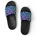 thumbnail image 1 of GZHJMY Stylish Slides for Women Men, Blue Leopard Print Soft Flexible Slip-on Sandals Slippers, 1 of 7