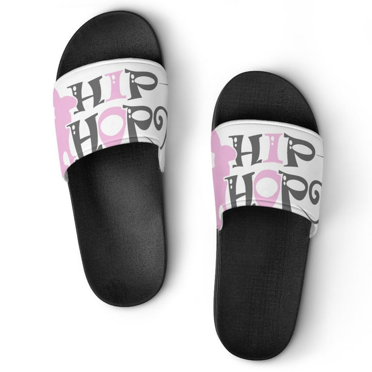 GZHJMY Stylish Slides for Women Men Hip Hop Easter Bunny Soft Flexible Slip on Sandals Slippers