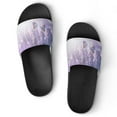 thumbnail image 1 of GZHJMY Stylish Slides for Women Men, Lavender Flowers and Two Butterfly Soft Flexible Slip-on Sandals Slippers, 1 of 7