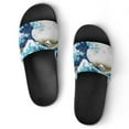 thumbnail image 1 of GZHJMY Stylish Slides for Women Men, The Great Wave of Kanagawa Soft Flexible Slip-on Sandals Slippers, 1 of 7