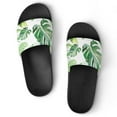 thumbnail image 1 of GZHJMY Stylish Slides for Women Men, Tropical Style Palm Leaves Soft Flexible Slip-on Sandals Slippers, 1 of 7