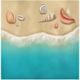 thumbnail image 1 of GZHJMY Summer Beach Seashell Napkins Table Decorations Napkin Set for Gift Giving, Dining, Parties 20 x 20in, 1 of 7