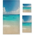 thumbnail image 1 of GZHJMY Summer Beach Towel Set Bathroom Sets Highly Absorbent Comfortable Washcloth Hand Towel and Bath Towels,3 Piece, 1 of 7