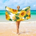 thumbnail image 1 of GZHJMY Sunflower Pattern Beach Towel Microfiber, 31"x 71" Large Quick Dry Travel Towel Beach Blanket for Women Men Travel Swim Camping Holiday, 1 of 3