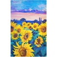 thumbnail image 1 of GZHJMY Sunflowers Original Oil Painting Kitchen Towels Set of 1 Dishcloths Hand Towels Tea Towels Ultra Absorbent for Cleaning Washing Drying Dishes Tableware 28'' x 18'', 1 of 7