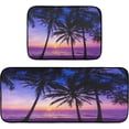 thumbnail image 1 of GZHJMY Sunset Sea Anti Fatigue Mats for Kitchen Floor,Set of 2 Non Skid Washable Waterproof Anti Kitchen Floor Mats for Kitchen Office Laundry Room Bathroom (19"x27"+19"x47"), 1 of 7
