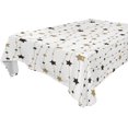 thumbnail image 1 of GZHJMY Table Cloth Indoor & Outdoor Tablecloth Wrinkle Resistant Waterproof Decorative Table Cover for Kitchen, Spring, Holiday, Party (60" x 90", Cute Christmas Star Texture) Home Decor, 1 of 7